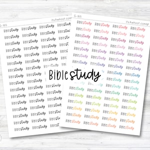 Bible Study Script Planner Stickers (G165)