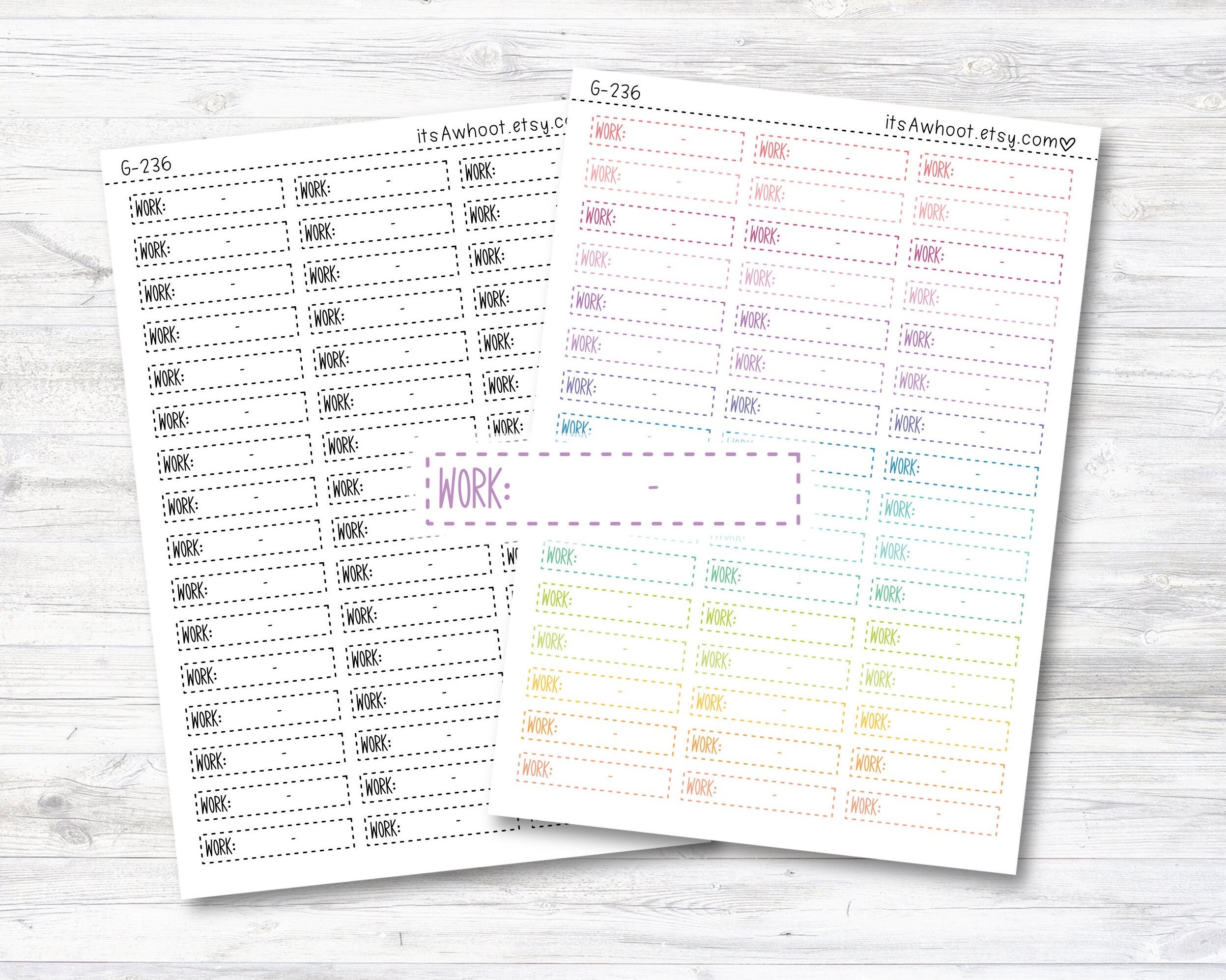 Work Schedule Planner Calendar Stickers - Daiso – Mary Bear