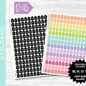 Appointment Time Arrow PRINT & CUT Planner Stickers - 45 Minute Intervals (G056_3PC)