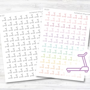 Treadmill Planner Stickers, Treadmill Icon Sticker (B037)