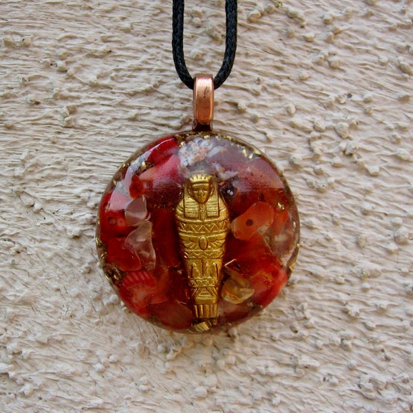 Fiery Pharoah Orgone Energy Pendant Necklace