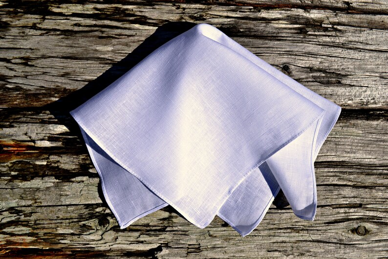 White Linen Handkerchief Irish Linen Handkerchief White Etsy