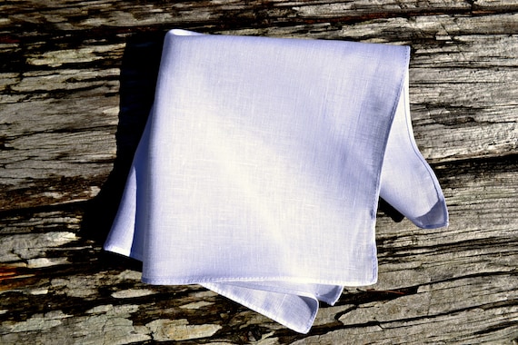Fazzoletto di lino bianco fazzoletto di lino irlandese - Etsy Italia