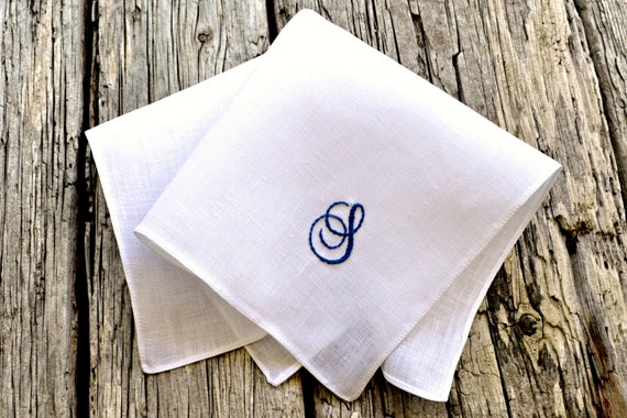 Personalized on sale linen handkerchiefs