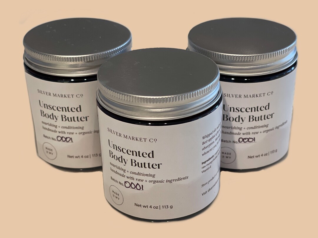 Unscented Body Butter Fragrance Free Ultra Rich Etsy