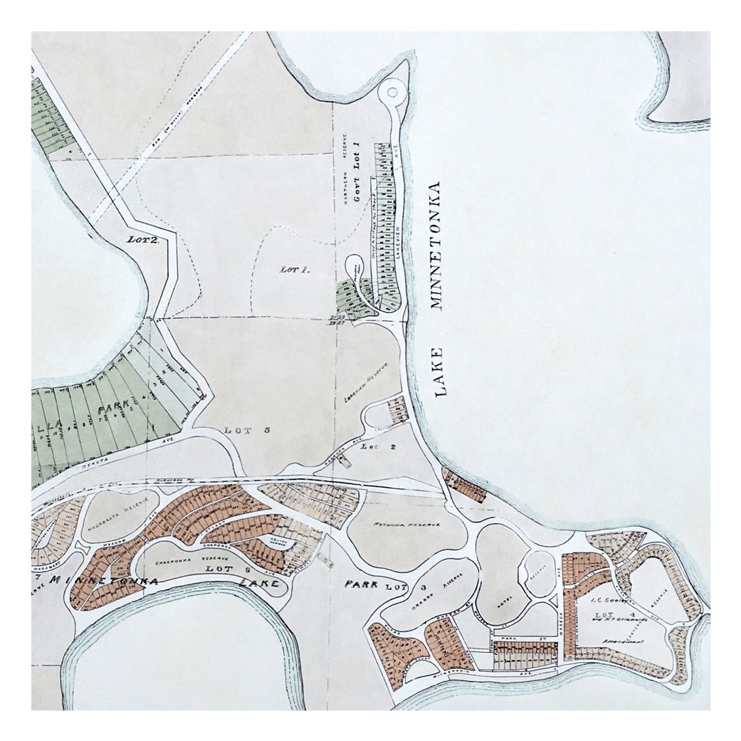 Hand Painted Map Of Lake Minnetonka And Tonka Bay 1913 Vintage Minnetonka Map Antique Minnetonka Map Map Art Old Map Minnetonka