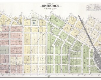 Hudson Hills Plat Map Minneapolis Plat Map | Etsy