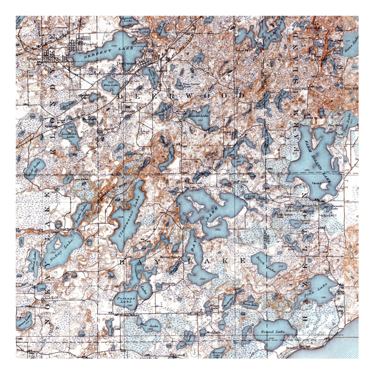 Hand Painted Map of Lake Mille - Il 1588xN.1217651503 9t0n