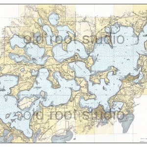 Mapa pintado a mano del lago Minnetonka, 1906 / Mapa antiguo de Minnetonka, arte náutico de Minnetonka, mapa antiguo de Minnetonka, arte cartográfico, mapa antiguo de Minnetonka