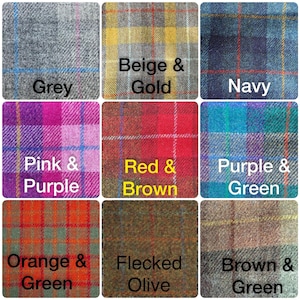 Correa para bolso Harris Tweed®: Bandolera ajustable de cuadros escoceses, 50 mm y 38 mm imagen 12