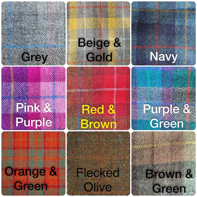 Correa para bolso Harris Tweed®: Bandolera ajustable de cuadros escoceses, 50 mm y 38 mm imagen 12