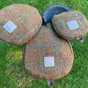 Harris Tweed® Golf Club Cover: Flecked Olive Scottish Tweed