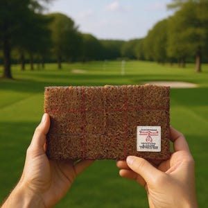 Handmade Harris Tweed® Golf Yardage Book Cover