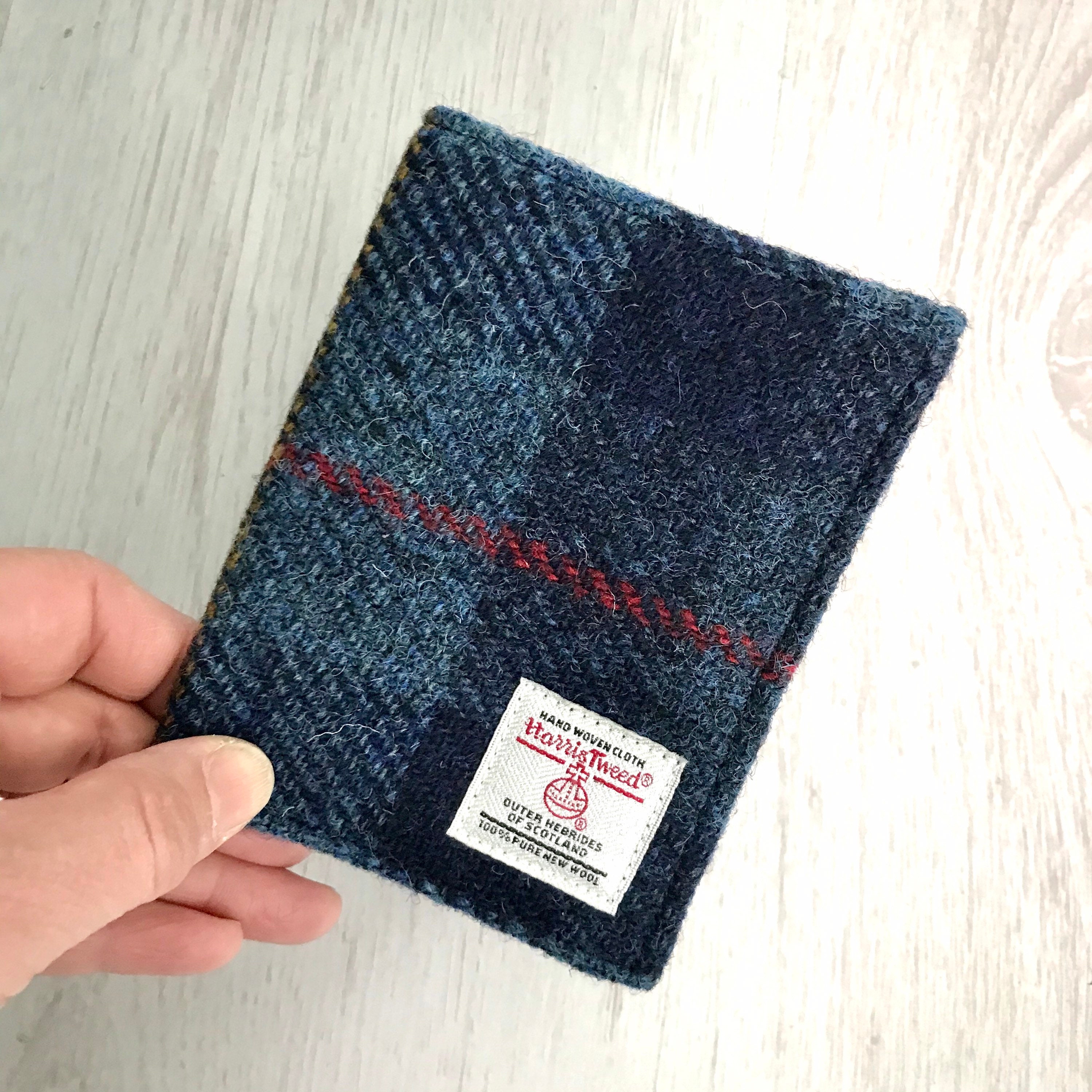 Harris Tweed® Golf Scorecard Cover for 172 x 133 mm cards | Tweed Golfing Score Card Protector | Tweed Golf Scorecard Holder