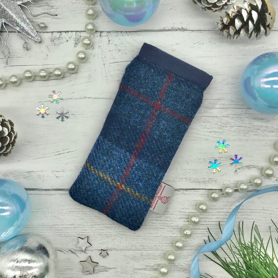 TWEED EYEWEAR CASE NAVY BLUE TWEED EYEWEAR CASE NAVY BLUE
