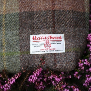 Schottische Harris Tweed® Einkaufstasche in braun grün kariert Karierte Tweed Tragetaschen Tartan Tweed Tasche Karo Tweed Umhängetasche Geschenk für Sie Bild 4