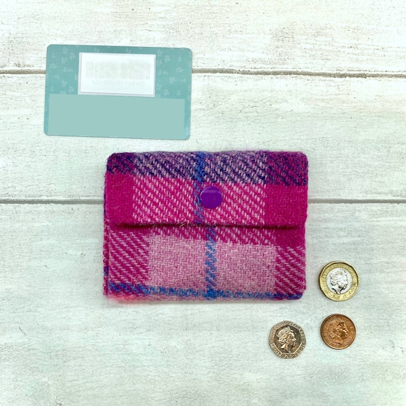 Plaid coin hotsell purse