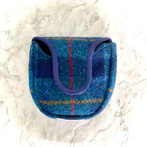 Capa para taco de golfe Harris Tweed®: forrada com feltro de lã xadrez feita sob medida