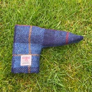 Harris Tweed® Golf Putter Cover: Scottish Plaid Blade Protection