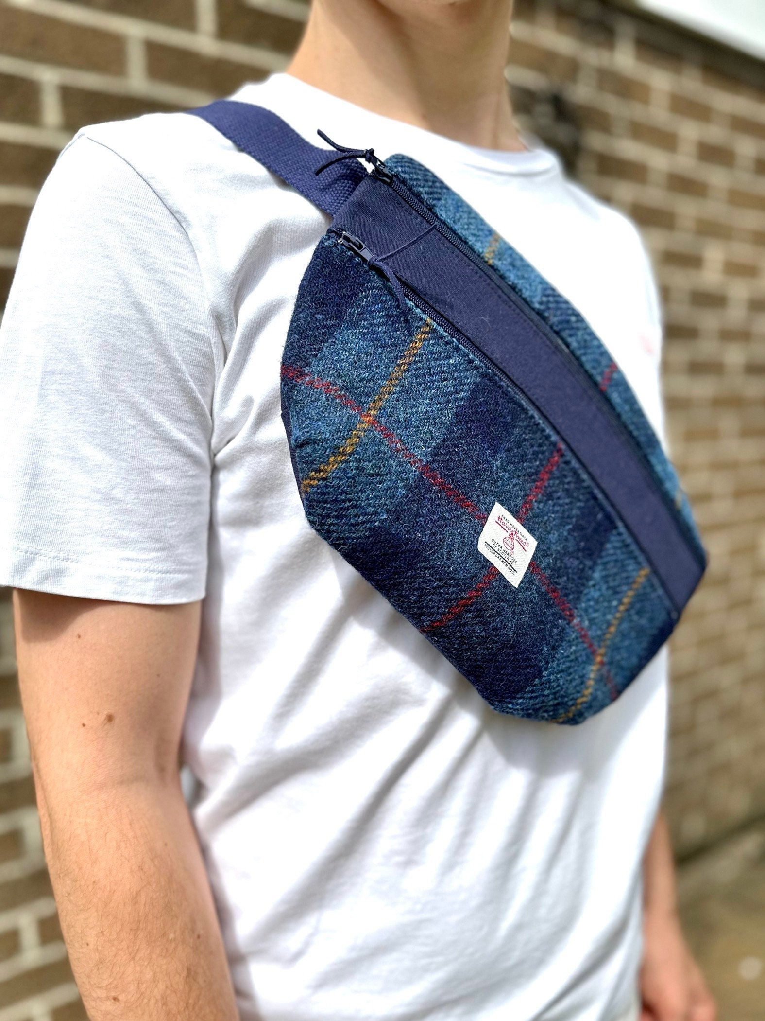 Harris Tweed Bumbag Scottish Festival Bag Travel Bum Bag Tartan