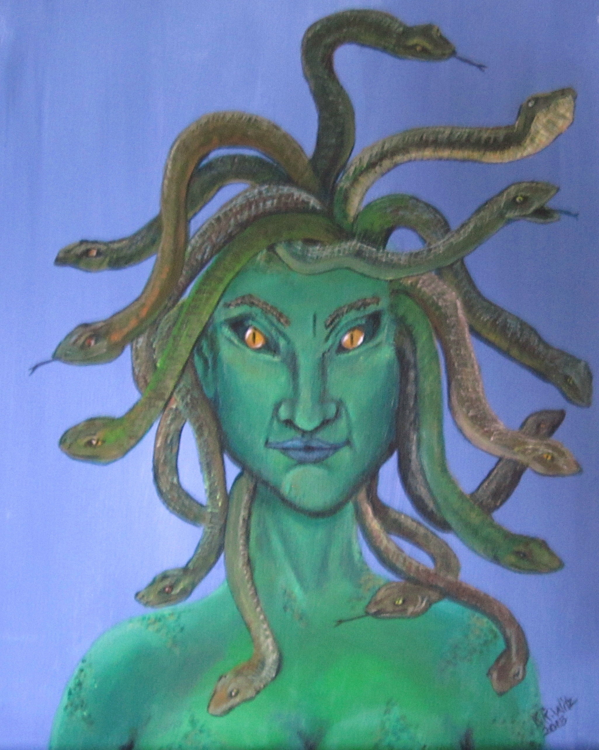 The Art Of Seduction, Mythological Drawing, Screen Print, Snake Lady