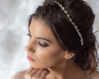 Wedding Rhinestone Headband,Bridal Crystal Headband,Rhinestone Bridal Headpiece,Hair Tiara, Hair Jewelry,Wedding Hairpiece, Wedding Hairband