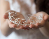 Tiara de pérola de noiva, tiara de cabelo de noiva, tiara de casamento com pérolas, tiara de noiva com pérolas, acessório de cabeça de cristal de noiva, faixa de cabeça de cristal de pérola de casamento