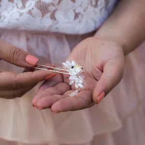 Branch Hair Pins Bridal Hair pins crystal hair pins wedding hair pins wedding headpiece branch hair pins bridal headpiece image 5