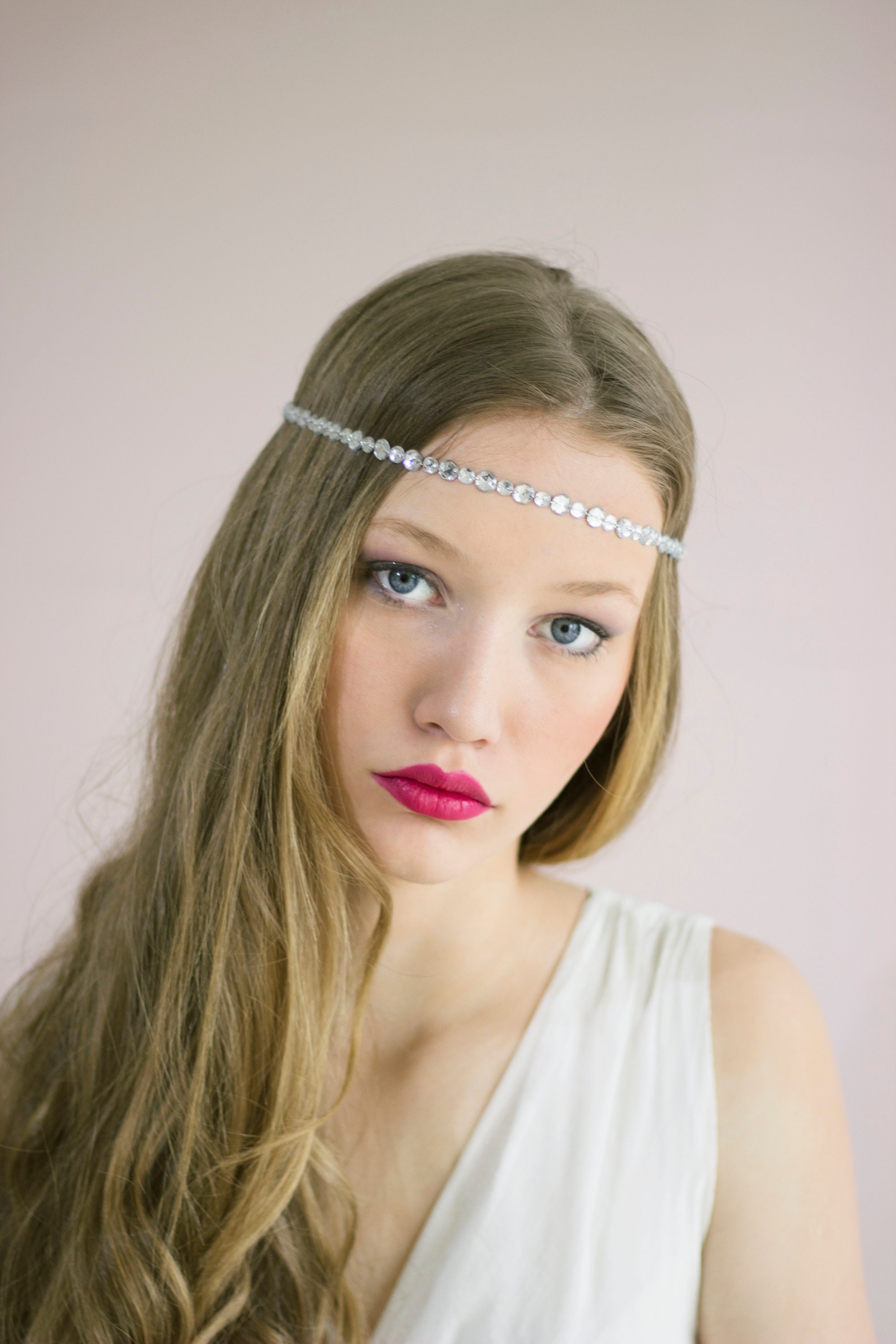 Wedding Pearl Hair Accessories Hairband Handmade Hollowed Tassel Forehead  Headpiece Head Chain Women Luxury Head Cap 2022