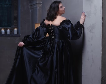Vestido de novia negro de Odile