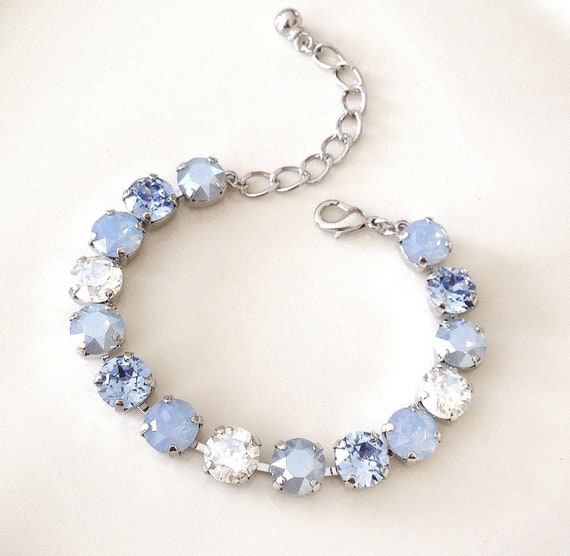 Light Blue Crystal Bracelets