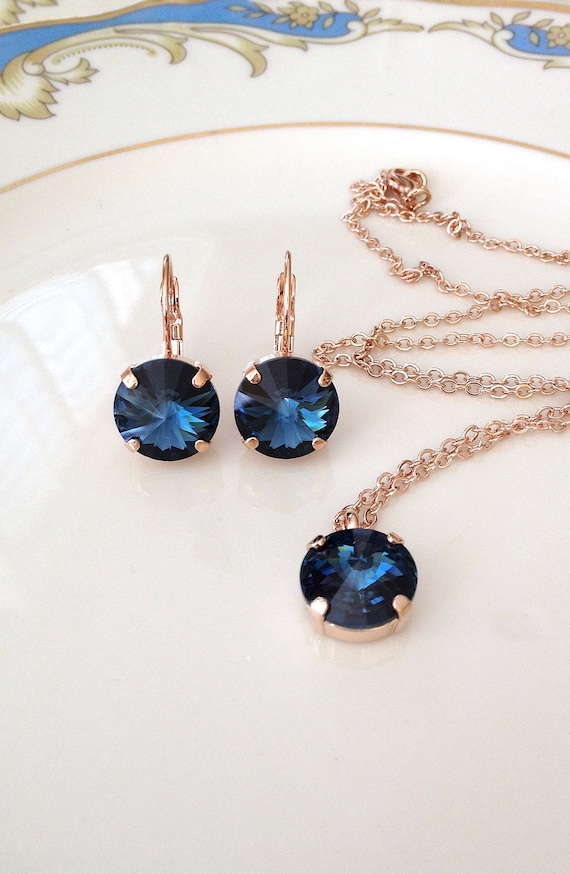 Buy Dark blue sapphire pendant necklace, Silver oval pendant online at  aStudio1980.com
