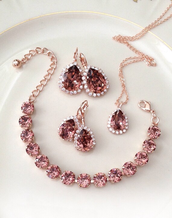 Conjunto de collar outlet pulsera y pendientes