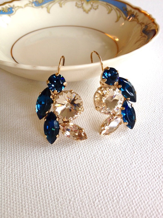 Something shop navy earrings