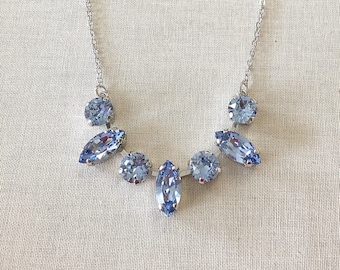 Pale Blue Necklace - Etsy