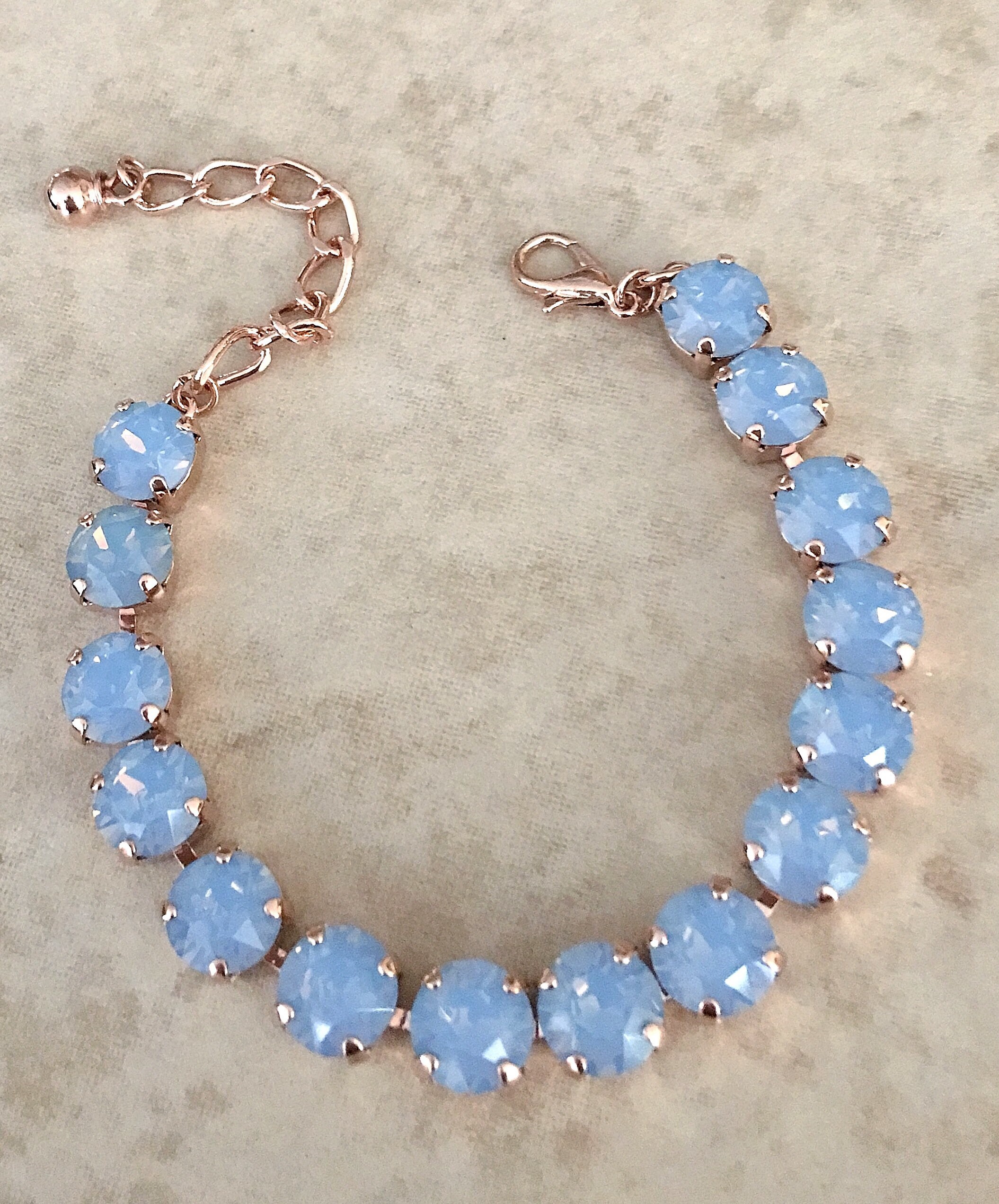 Light Blue Opal crystal bracelet, Preciosa Blue Opal Light Blue Opal crystal bracelet, Preciosa Blue Opal