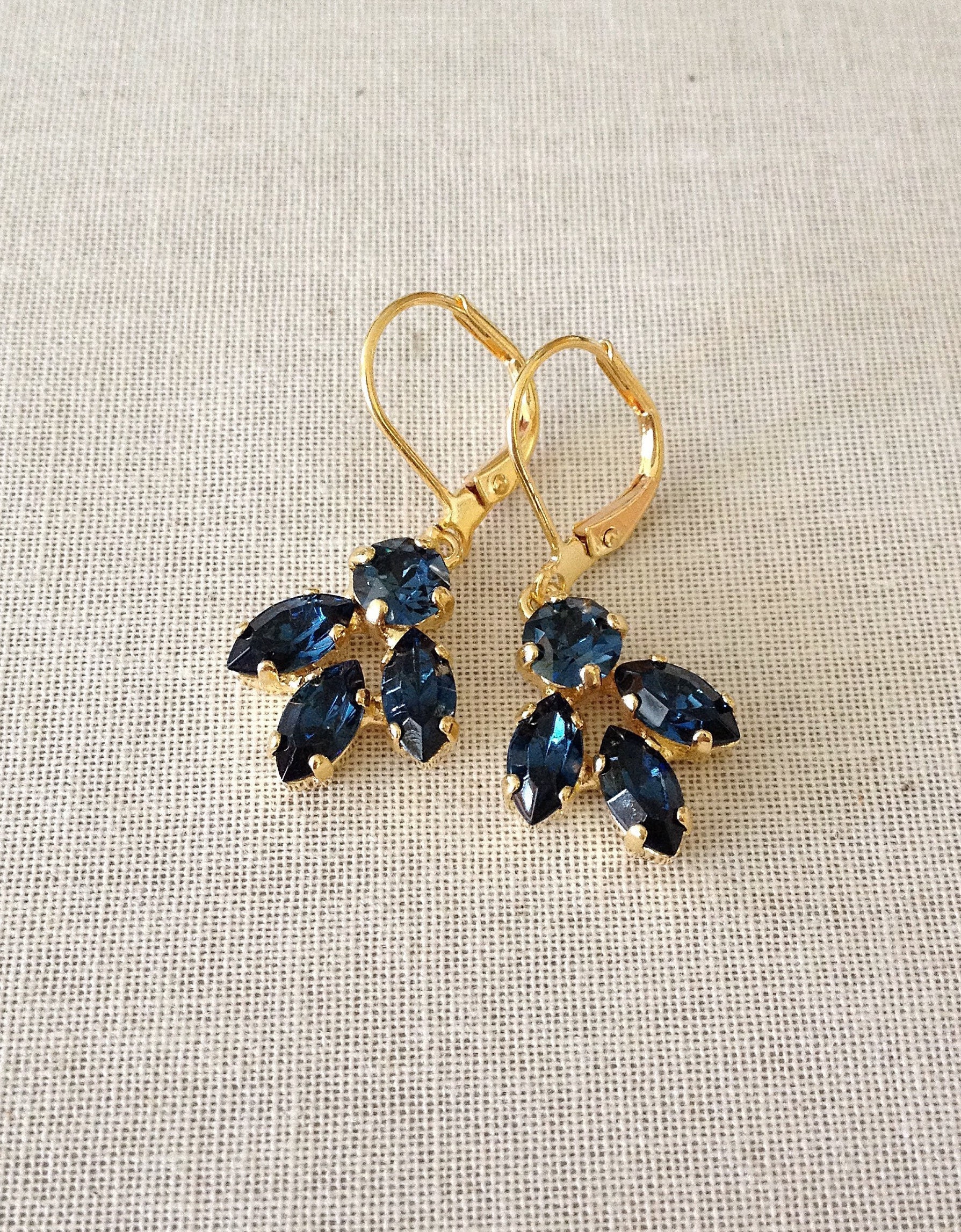 Navy Sweethearts Earrings