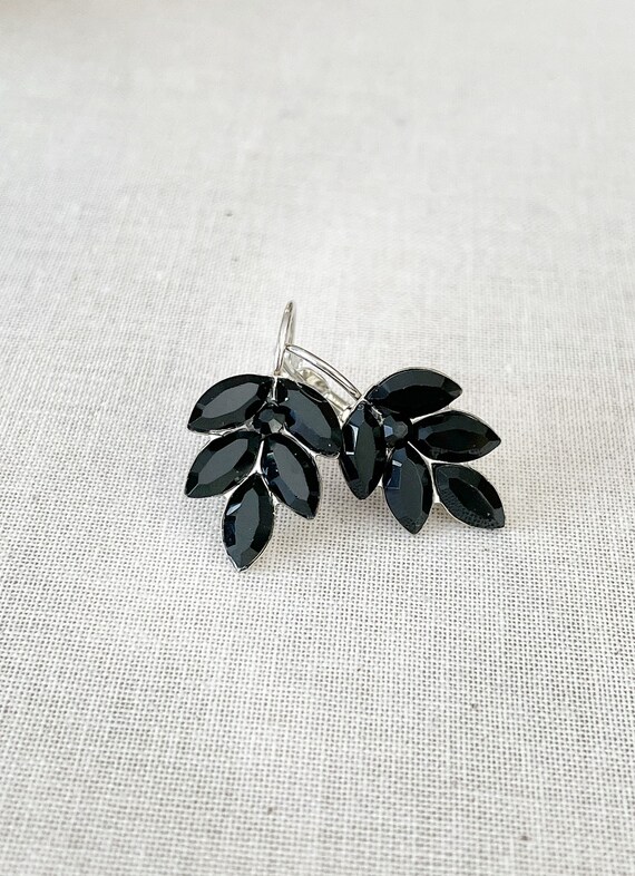 Jet black shop earrings