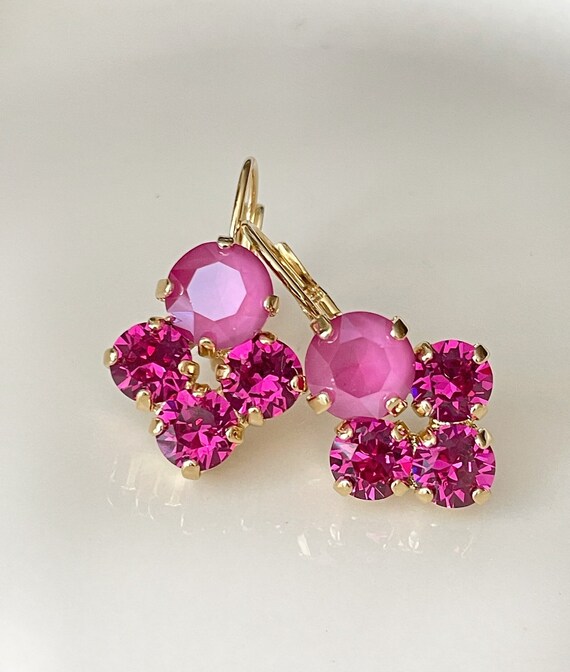 Etsy pink earrings deals