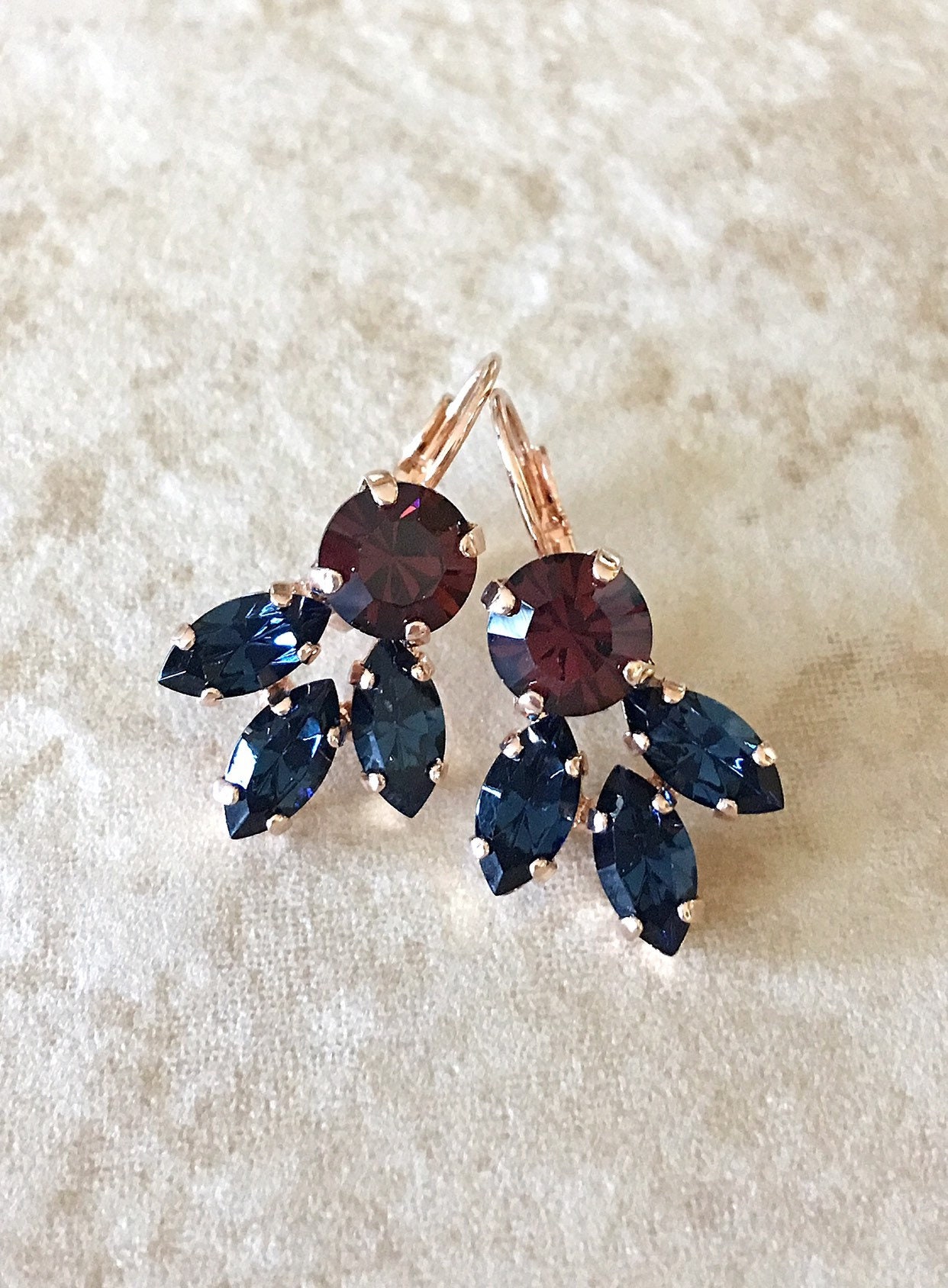 BEAUTIFUL ZARA GOLD LEAF MULTI COLOUR CRYSTAL RHINESTONES EARRINGS BEAUTIFUL ZARA GOLD LEAF MULTI COLOUR CRYSTAL RHINESTONES EARRINGS
