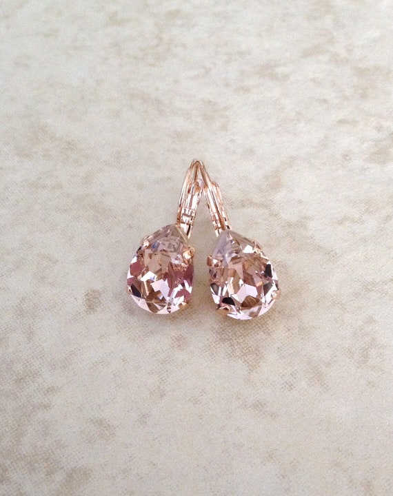 Frances Stud Earrings, Rose/Pink