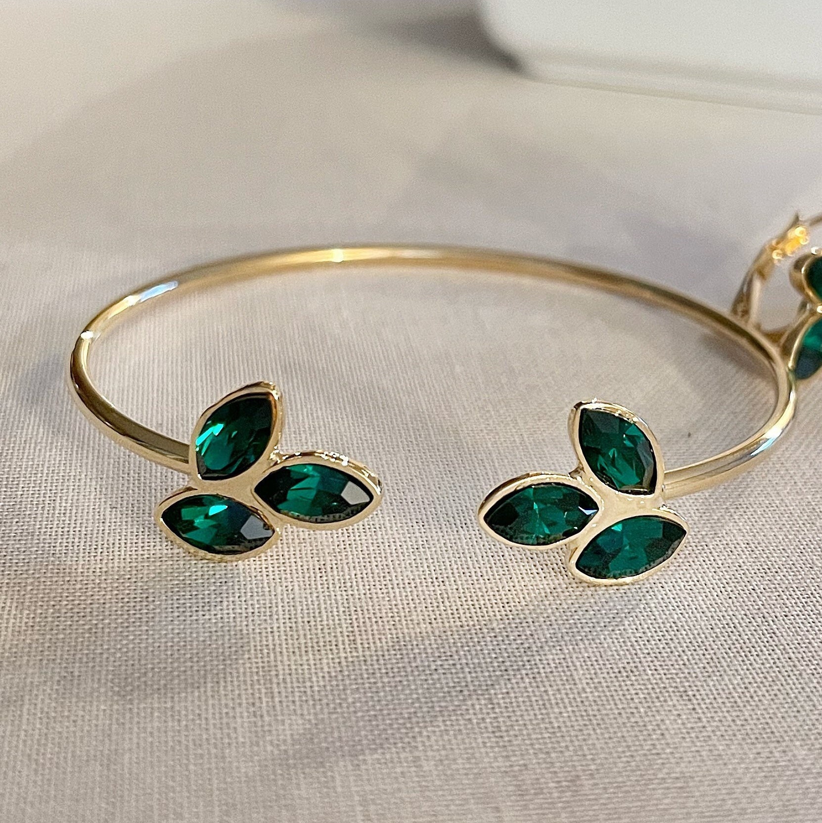 Swarovski emerald bracelet deals