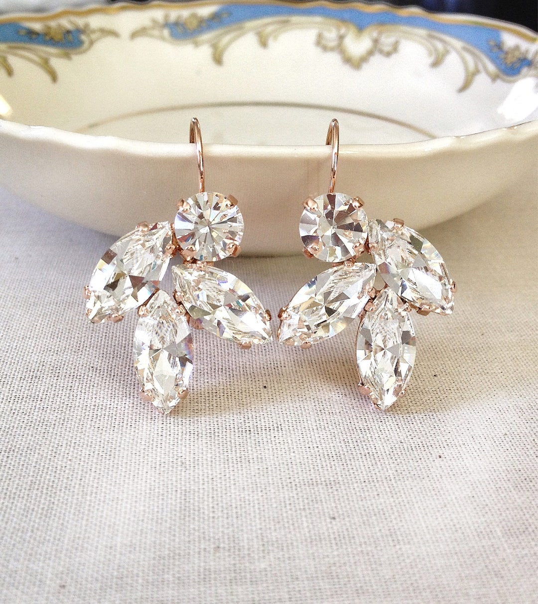 Sophisticated Crystal Drop Earrings main image 1