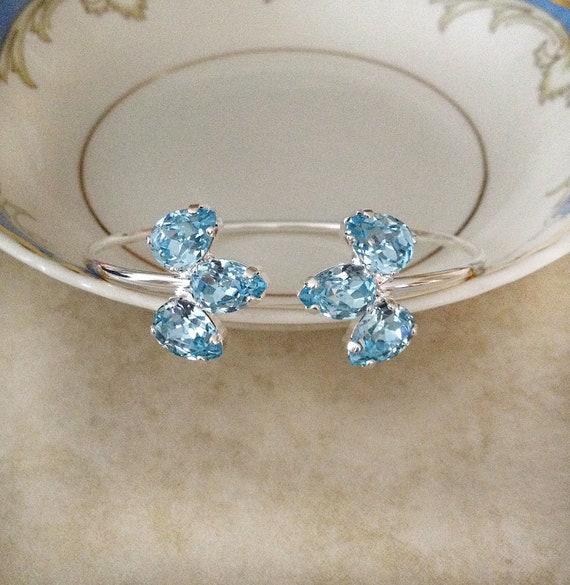 Blue bridal bracelet deals