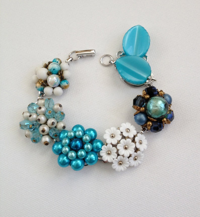 Vintage Earring Bracelet Upcycled Bracelet Upcycle Recycle Etsy