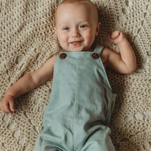 Baby Ash Overalls PDF Digital Sewing Pattern, Baby Sewing Pattern, Pants or Shorts, Easy Sewing Pattern, Unisex Pattern