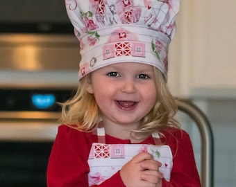 Vanilla Reversible Chef Hat Sewing Pattern: Beginner Kids Baking (Digital Download)