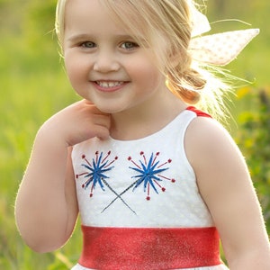 Forget Me Not Hand Embroidery PDF Digital Pattern, Patriotic Hand Embroidery Pattern, Stars, Sparkers, Fireworks, Penant Pattern, Birthdays