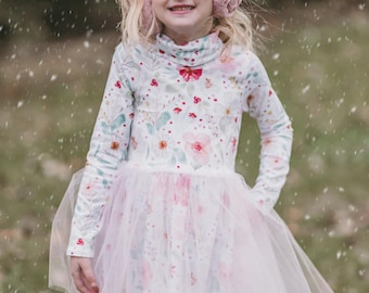 Elowen Knit Kleid Schnittmuster: Gestufter Tüllrock (PDF Digital)