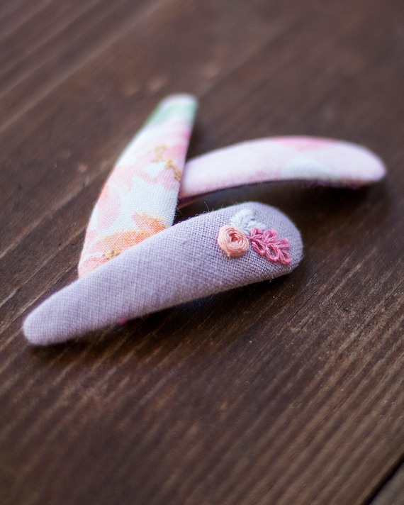 Maple Snap Hair Clip Sewing Pattern | Fabric Covered (PDF Pattern)